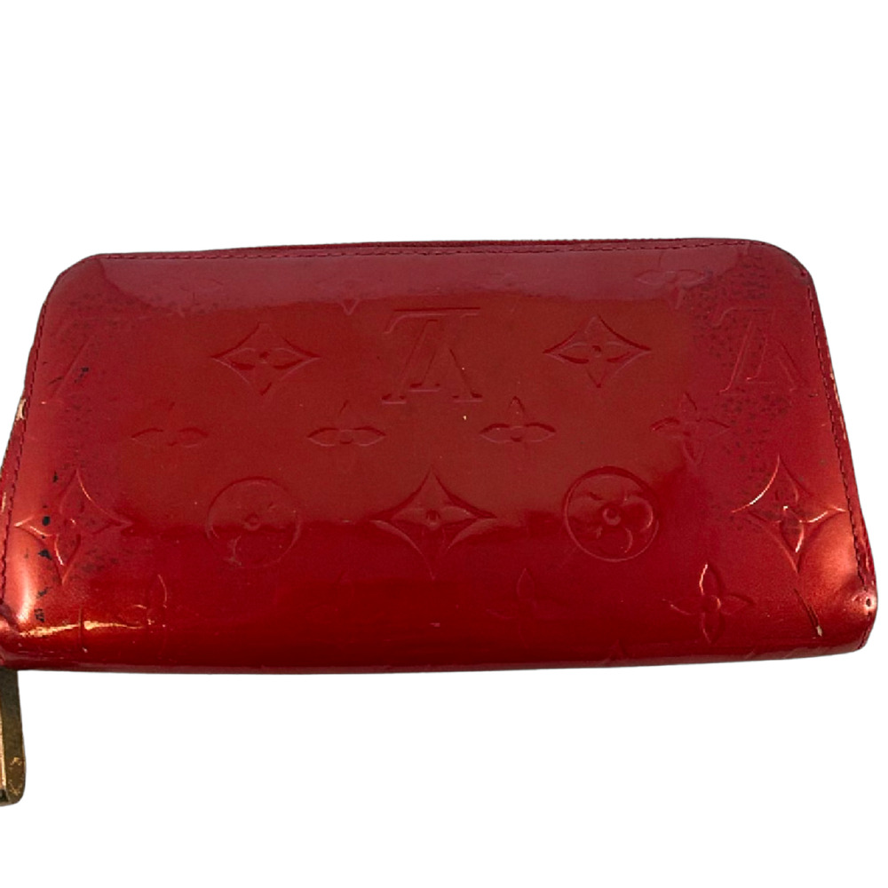 Louis Vuitton Zippy Wallet Red Monogram Vernis Wallet